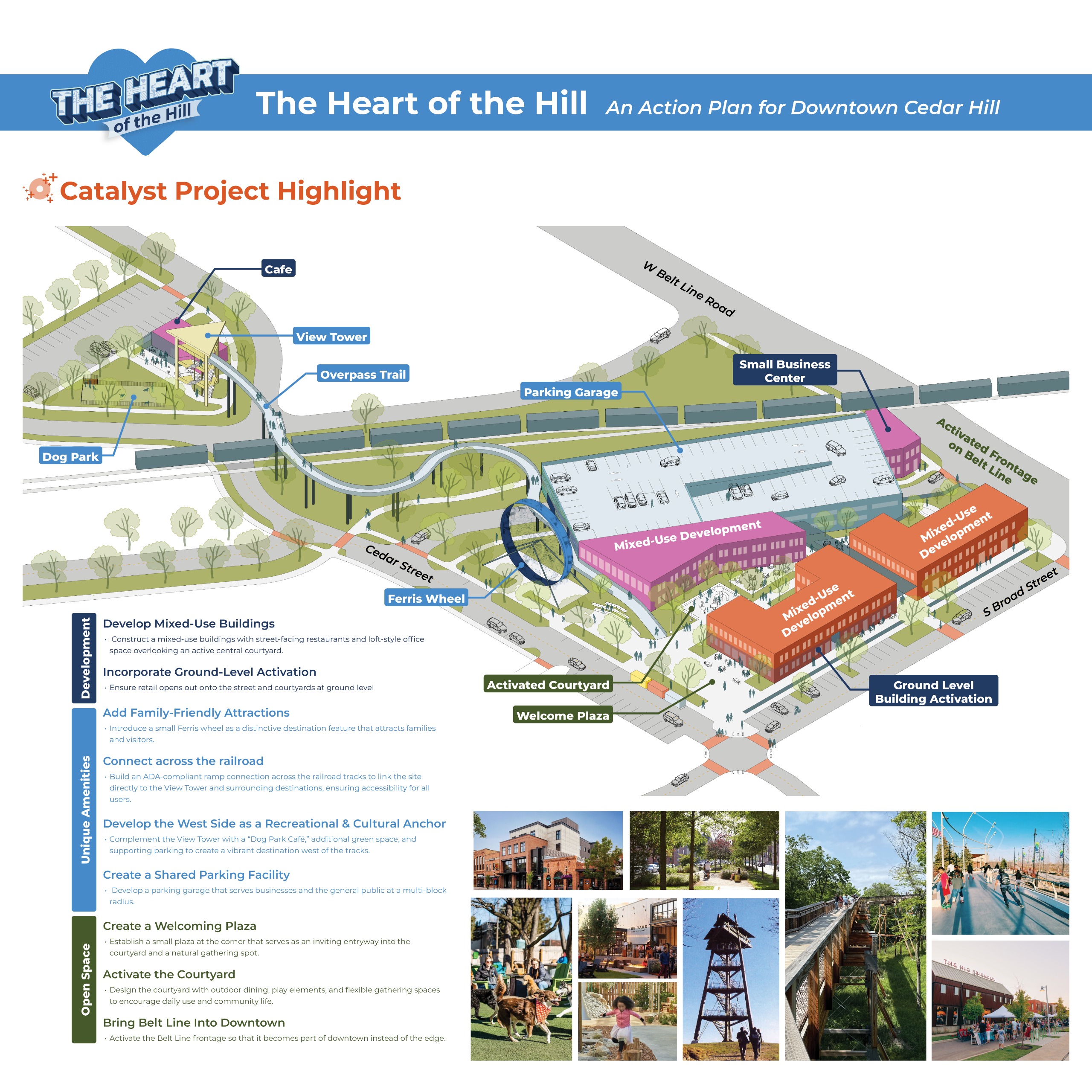 Catalyst project for Downtown Cedar Hill.
