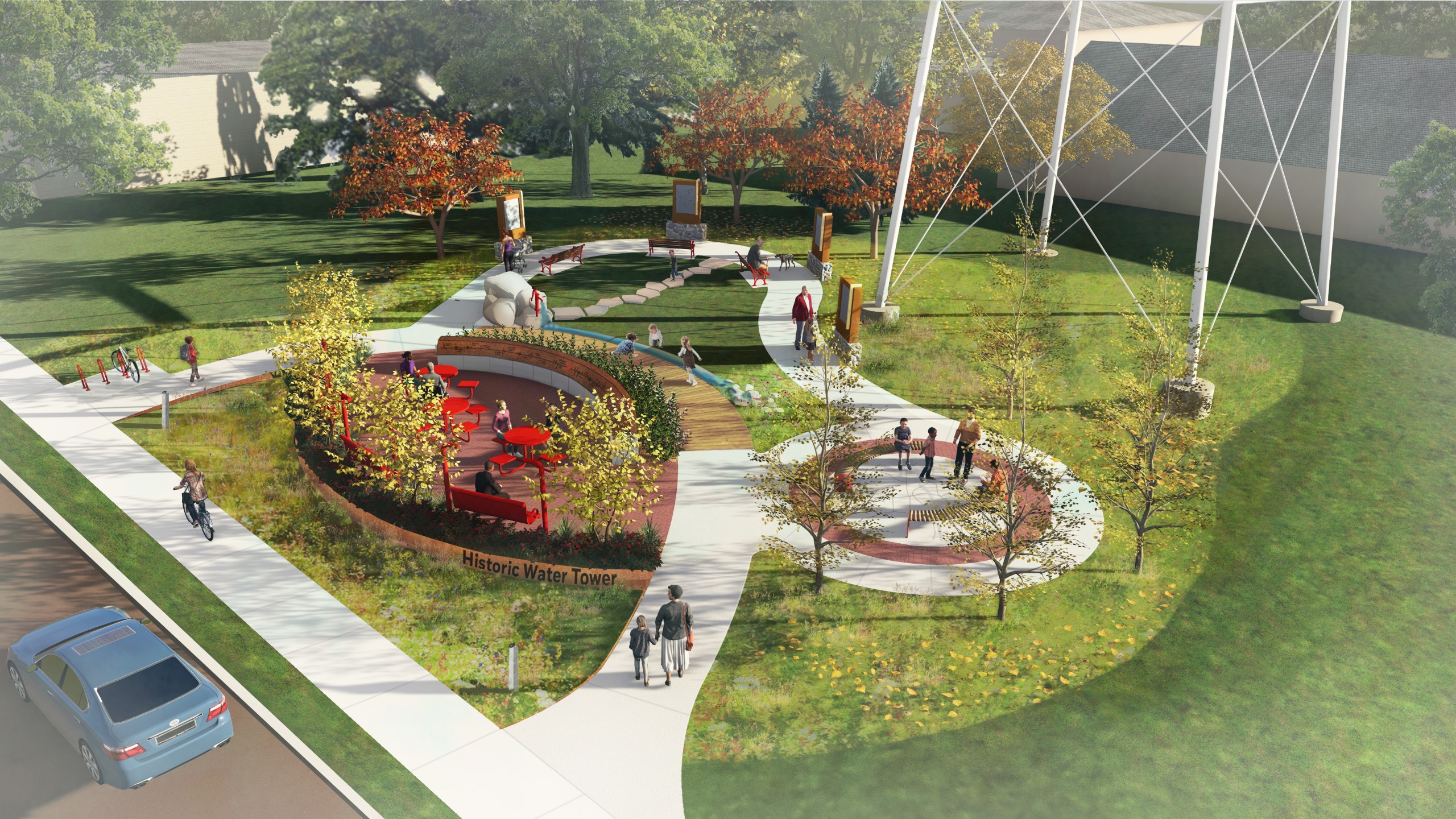 Final concept rendering of the future water tower site